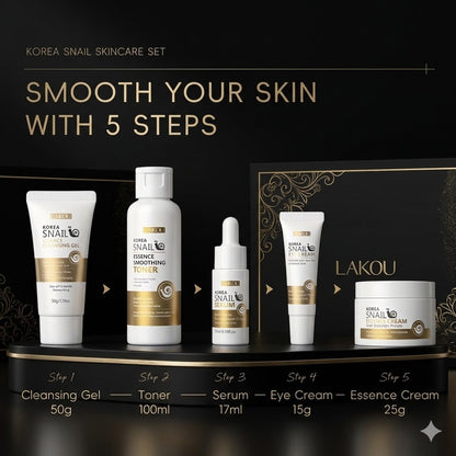Groom&Glow™ Korea Snail Essence Soothing Care Set