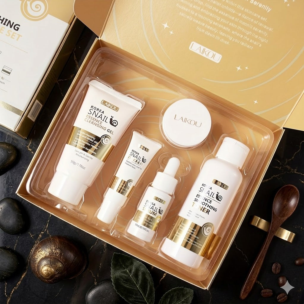 Groom&Glow™ Korea Snail Essence Soothing Care Set