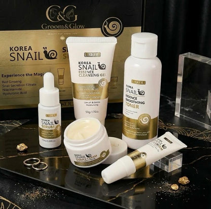 Groom&Glow™ Korea Snail Essence Soothing Care Set