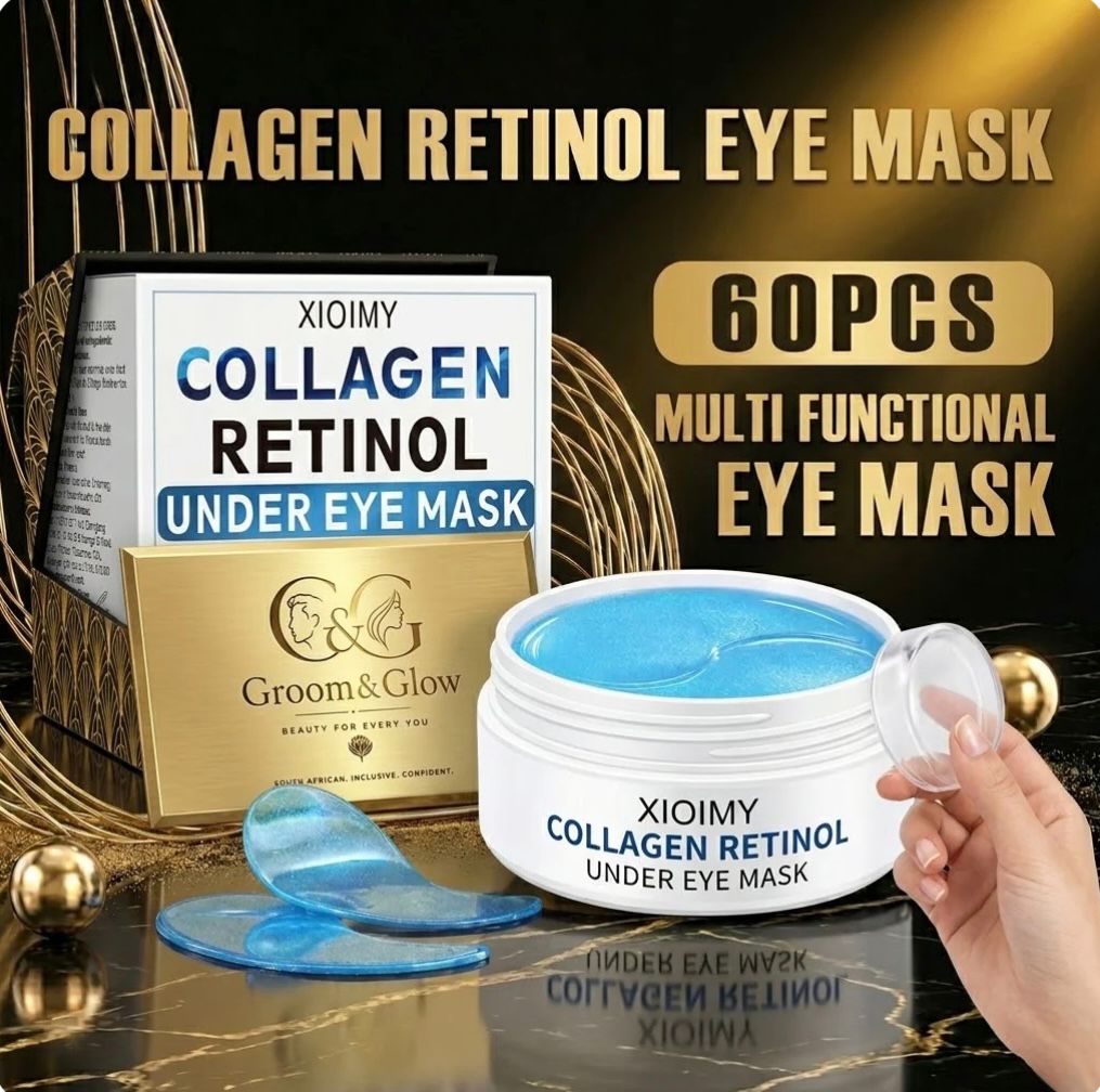 Groom&Glow™ The Complete Glow Kit – Ice Roller, Retinol Eye Mask & Carry Bag