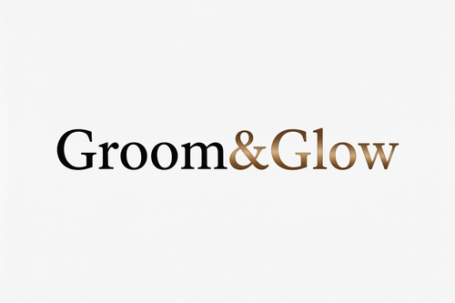 Groom&Glow Logo - Black and Gold