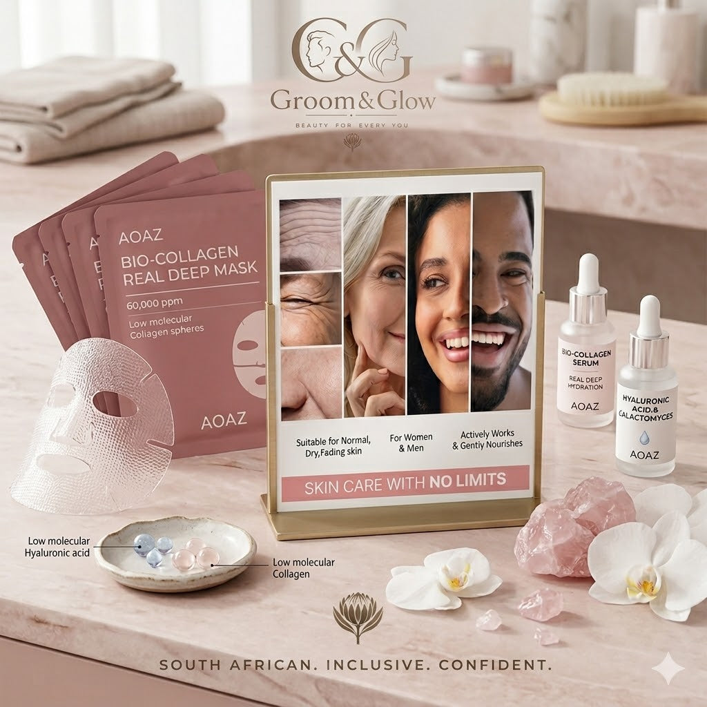 Groom&Glow™ - Bio-Collagen Deep Mask Set